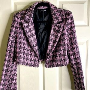 Fashion Nova “Get a Clue” cropped Blazer Jacket